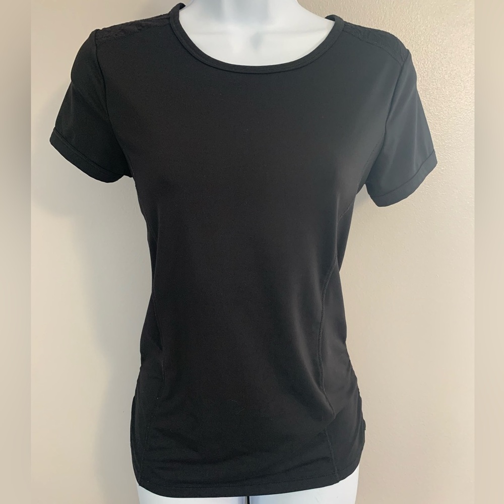 Joe Fresh Black Fitted Short Sleeve T-Shirt With Detail Back